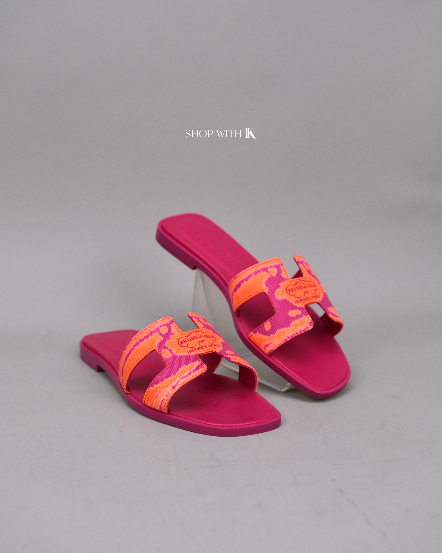 Hermes Oran Brides de Gala Pink and Orange