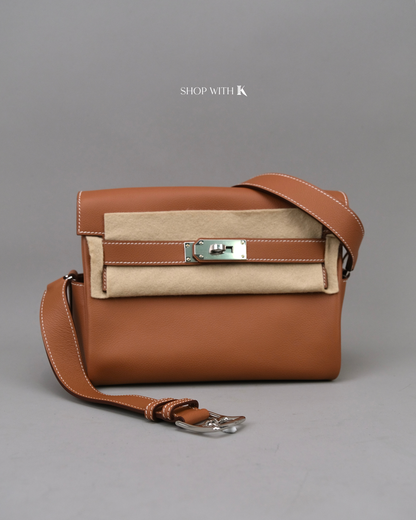 Hermes Kelly Messenger PM Gold PHW