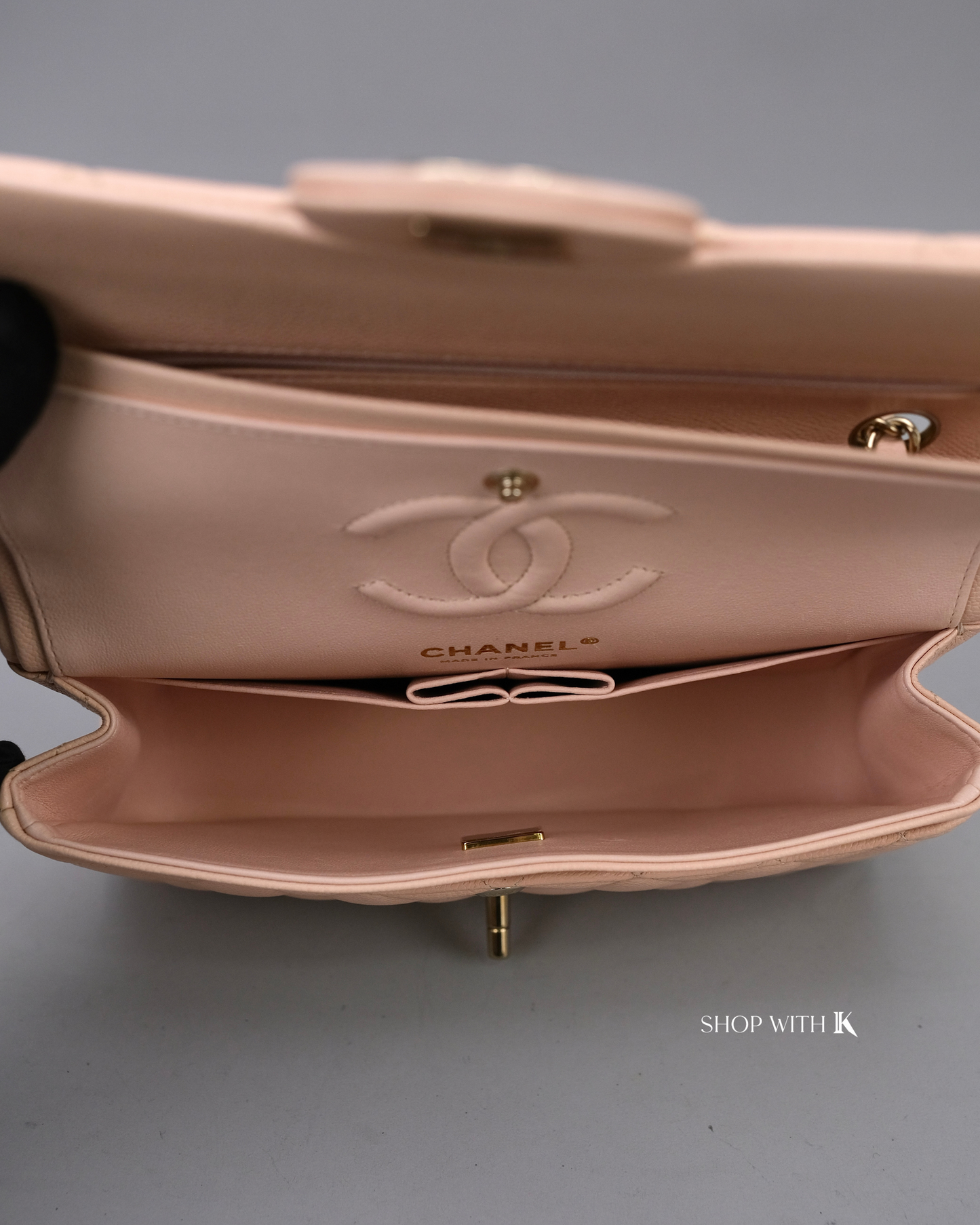 Chanel Classic Small Flap Caviar Light Beige