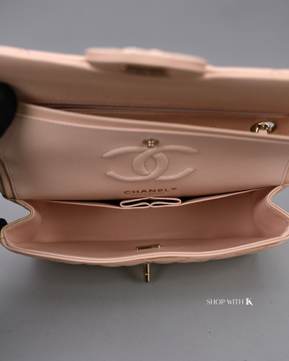 Chanel Classic Small Flap Caviar Light Beige