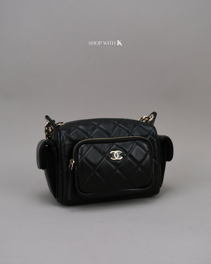 Chanel 24K Camera Bag Black CGHW
