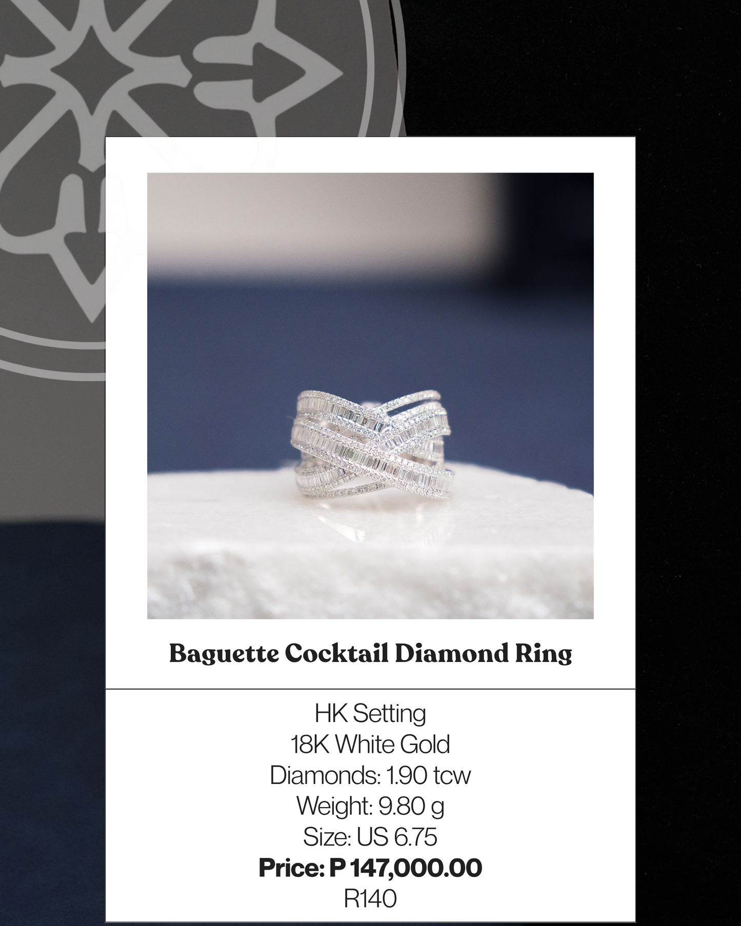 Baguette Cocktail Diamond Ring