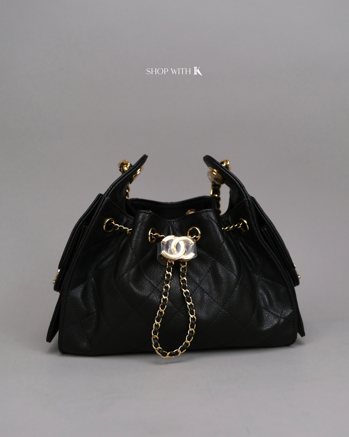Chanel 25 Mini Black GHW
