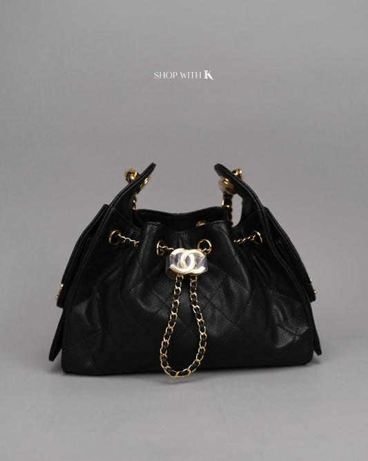 Chanel 25 Mini Black GHW