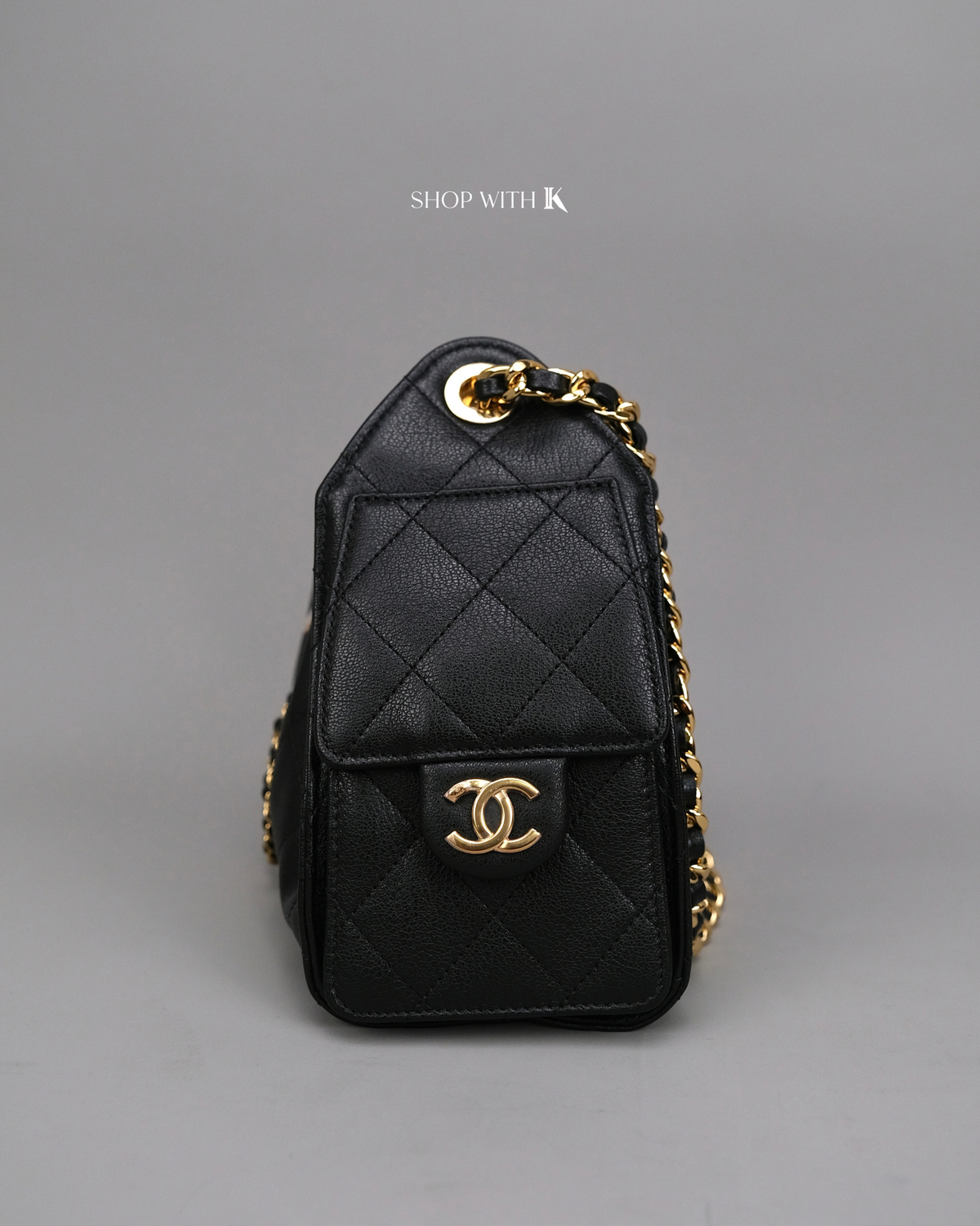 Chanel 25 Mini Black GHW
