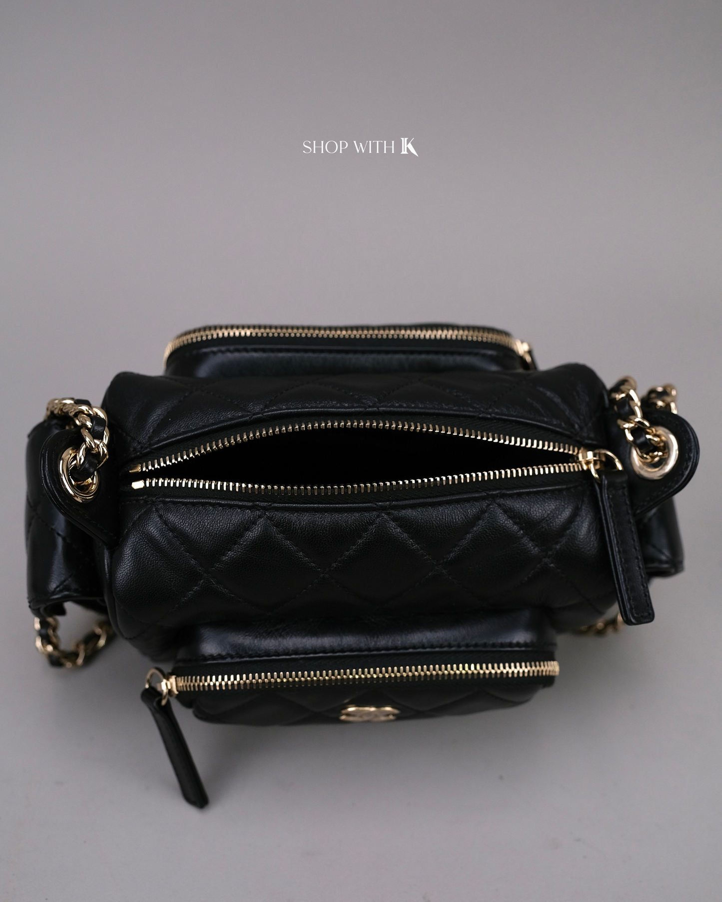 Chanel 24K Camera Bag Black CGHW