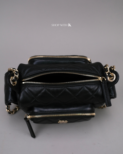 Chanel 24K Camera Bag Black CGHW