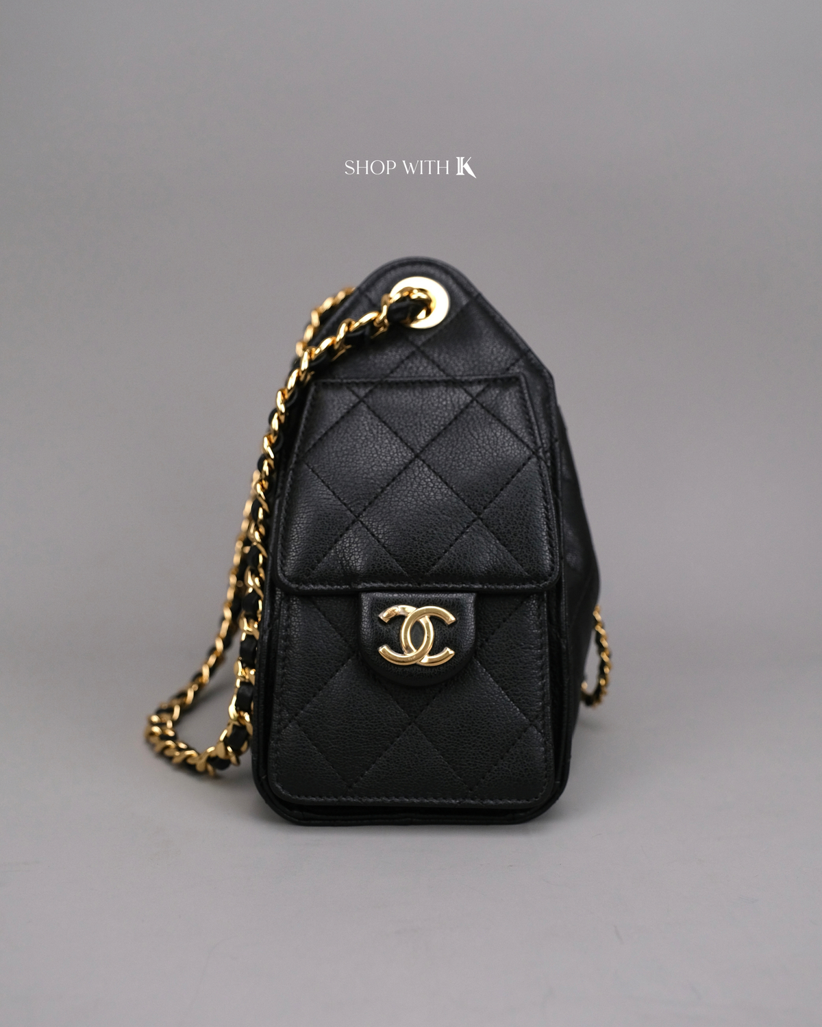 Chanel 25 Mini Black GHW