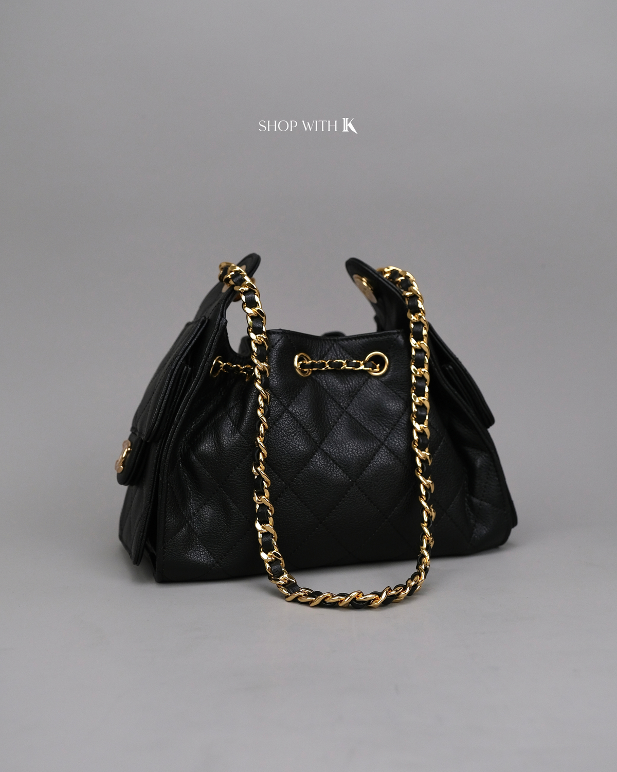 Chanel 25 Mini Black GHW