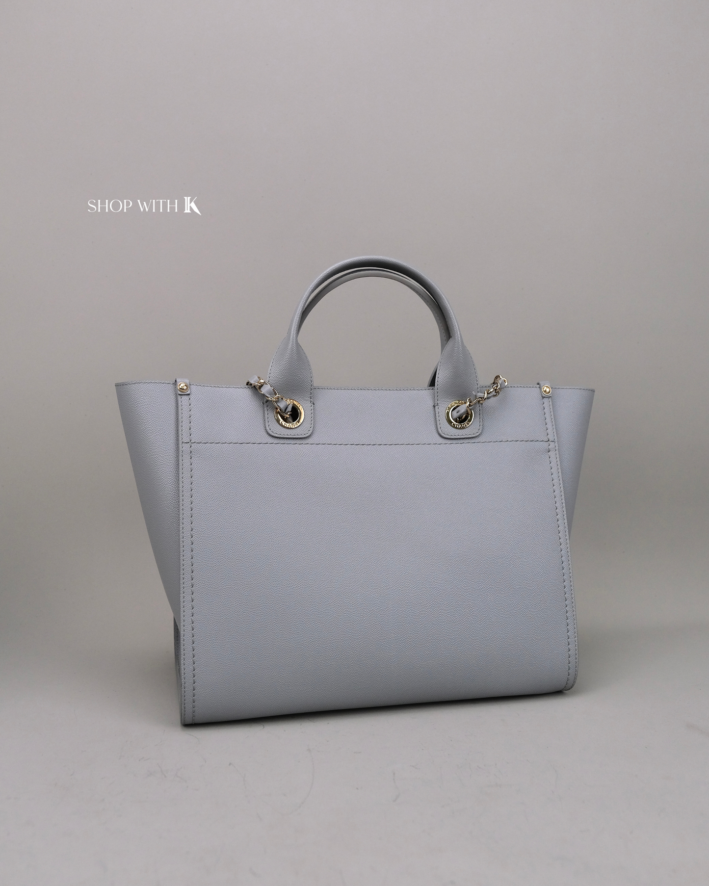 Chanel Deauville Tote Gray