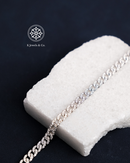 Diamond Chainlink Bracelet White Gold