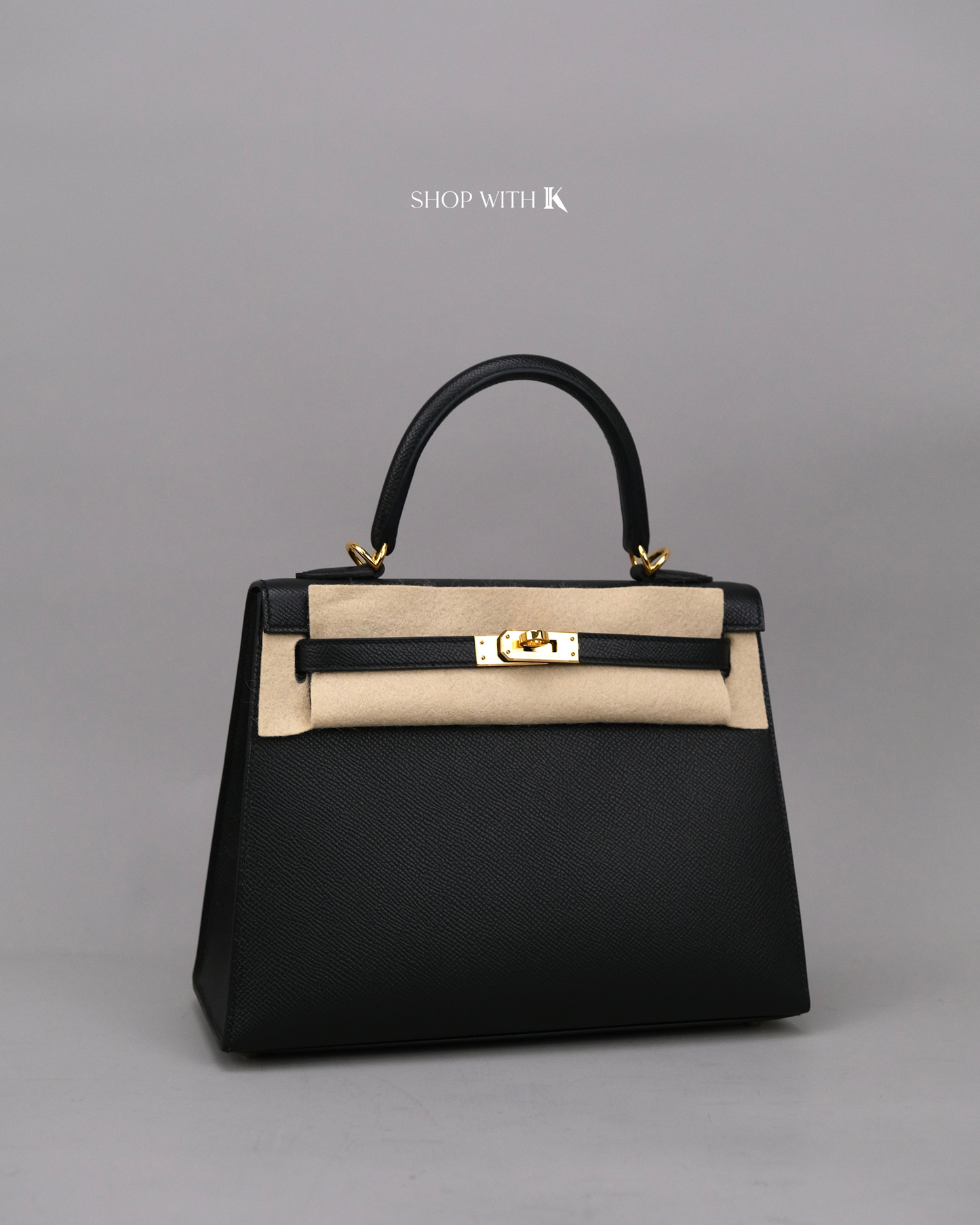 Hermes Kelly 25 Noir GHW