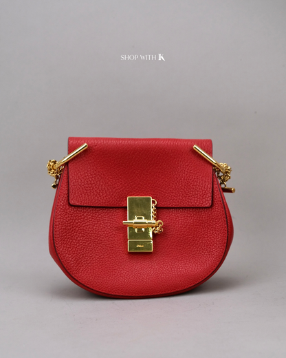 Chloe Red Drew Bag