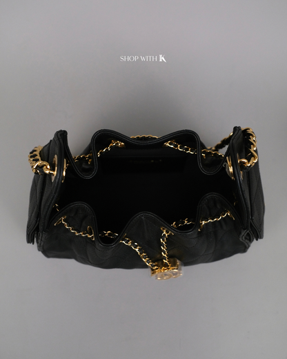 Chanel 25 Mini Black GHW