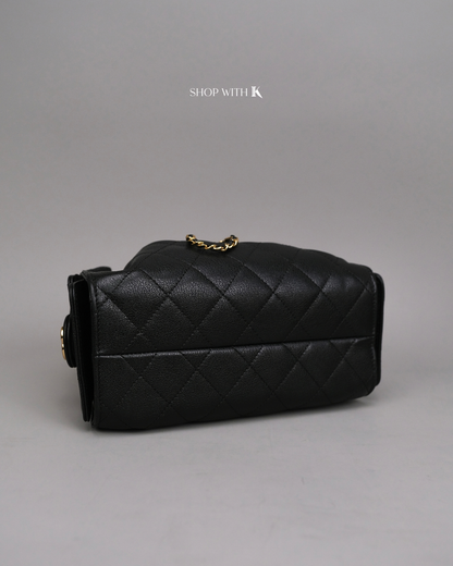 Chanel 25 Mini Black GHW