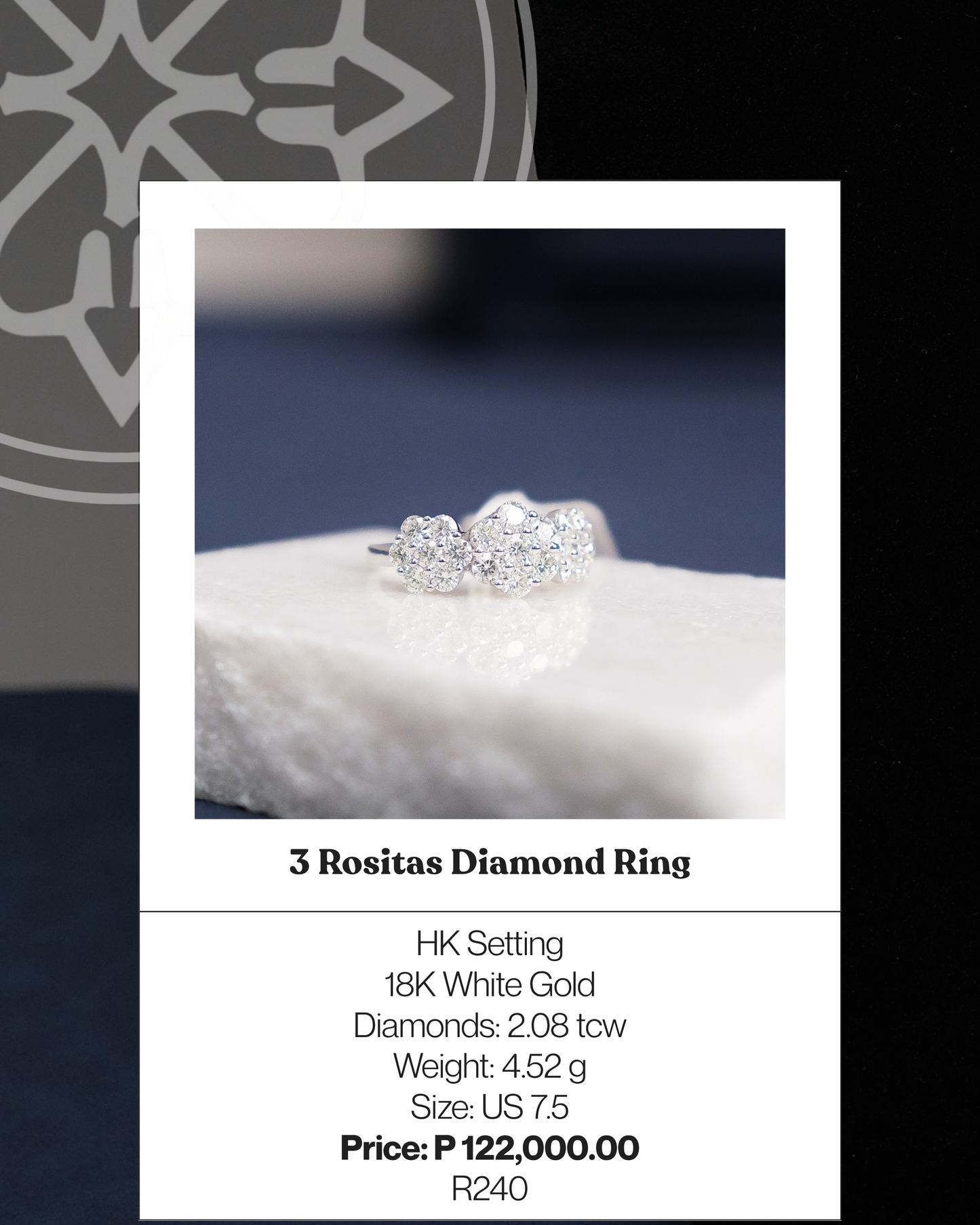 3 Rositas Diamond Ring
