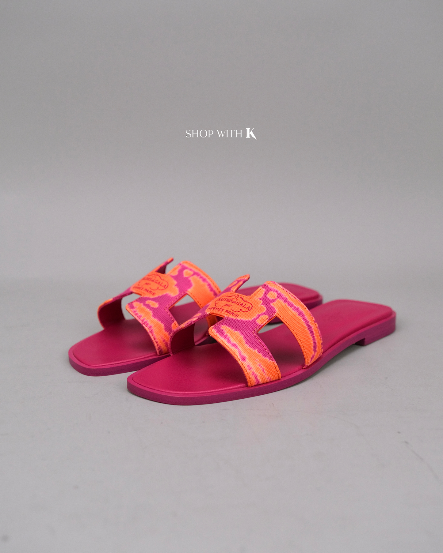 Hermes Oran Brides de Gala Pink and Orange