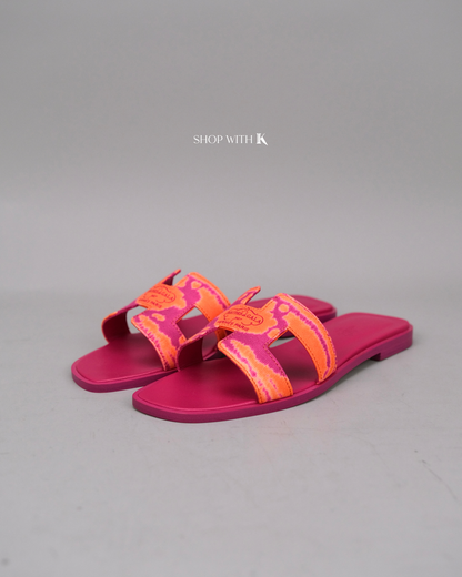 Hermes Oran Brides de Gala Pink and Orange