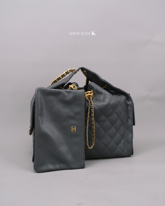 Chanel 25 Medium Gray GHW