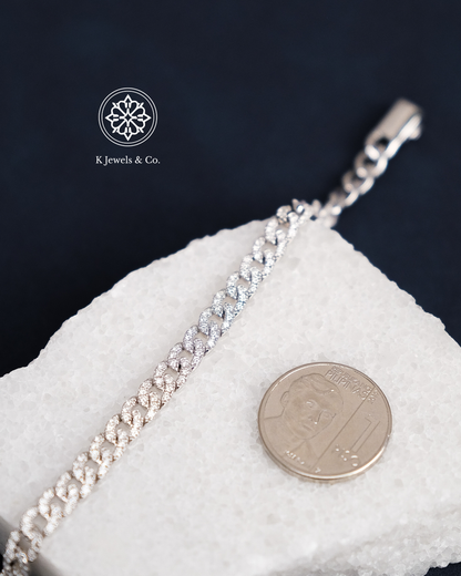 Diamond Chainlink Bracelet White Gold