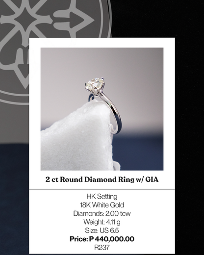 2ct Round Diamond Ring