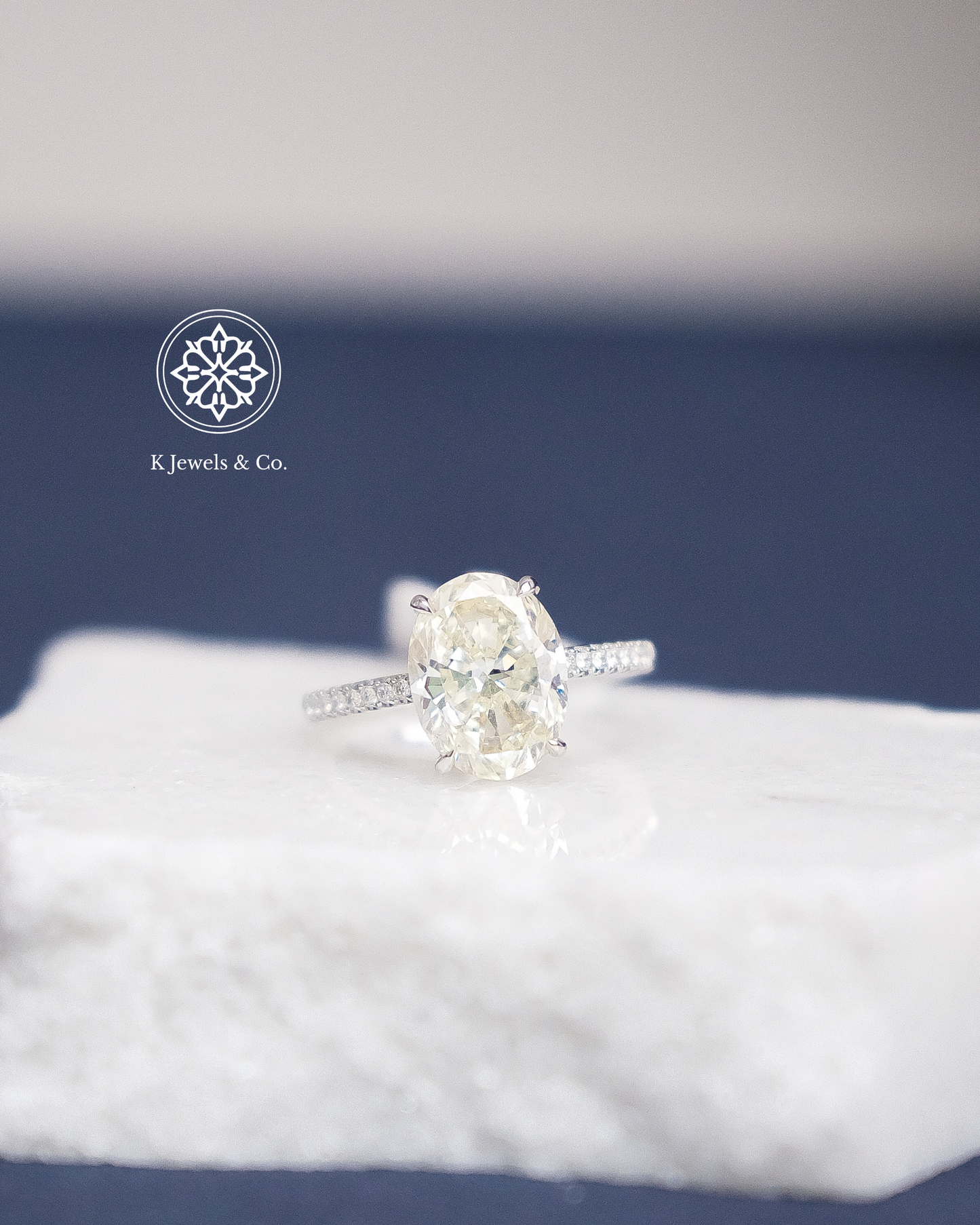 5ct Oval Diamond Ring w/ GIA