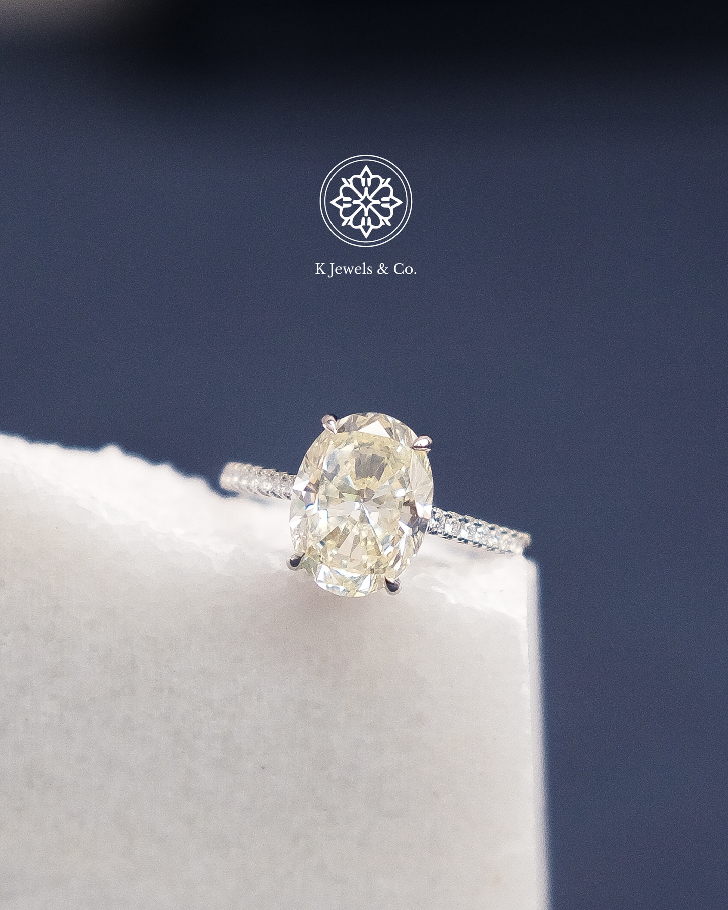 5ct Oval Diamond Ring w/ GIA