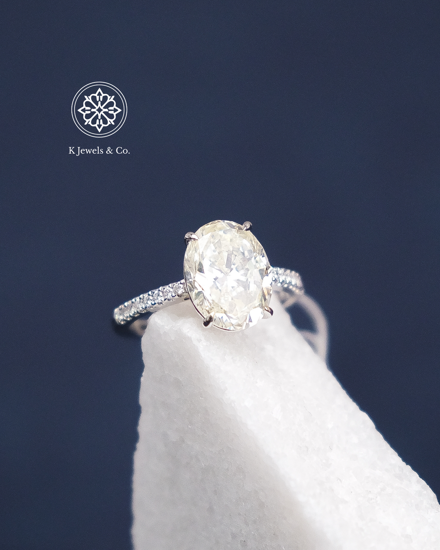 5ct Oval Diamond Ring w/ GIA