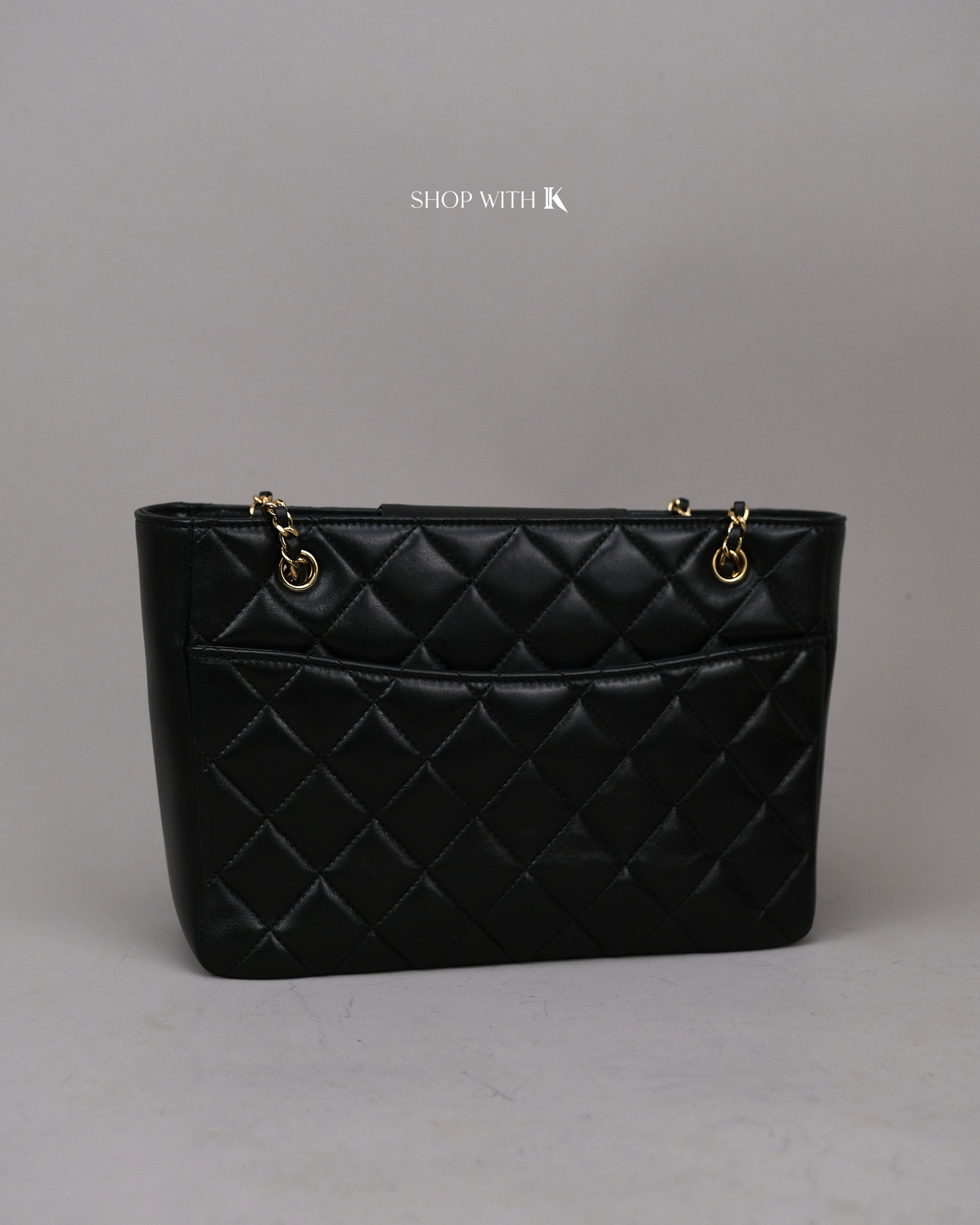 Chanel Matelasse Shopping Tote Small Black GHW