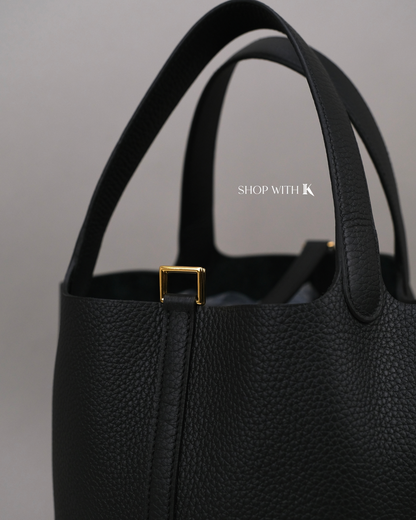Hermes Picotin 22 Noir GHW