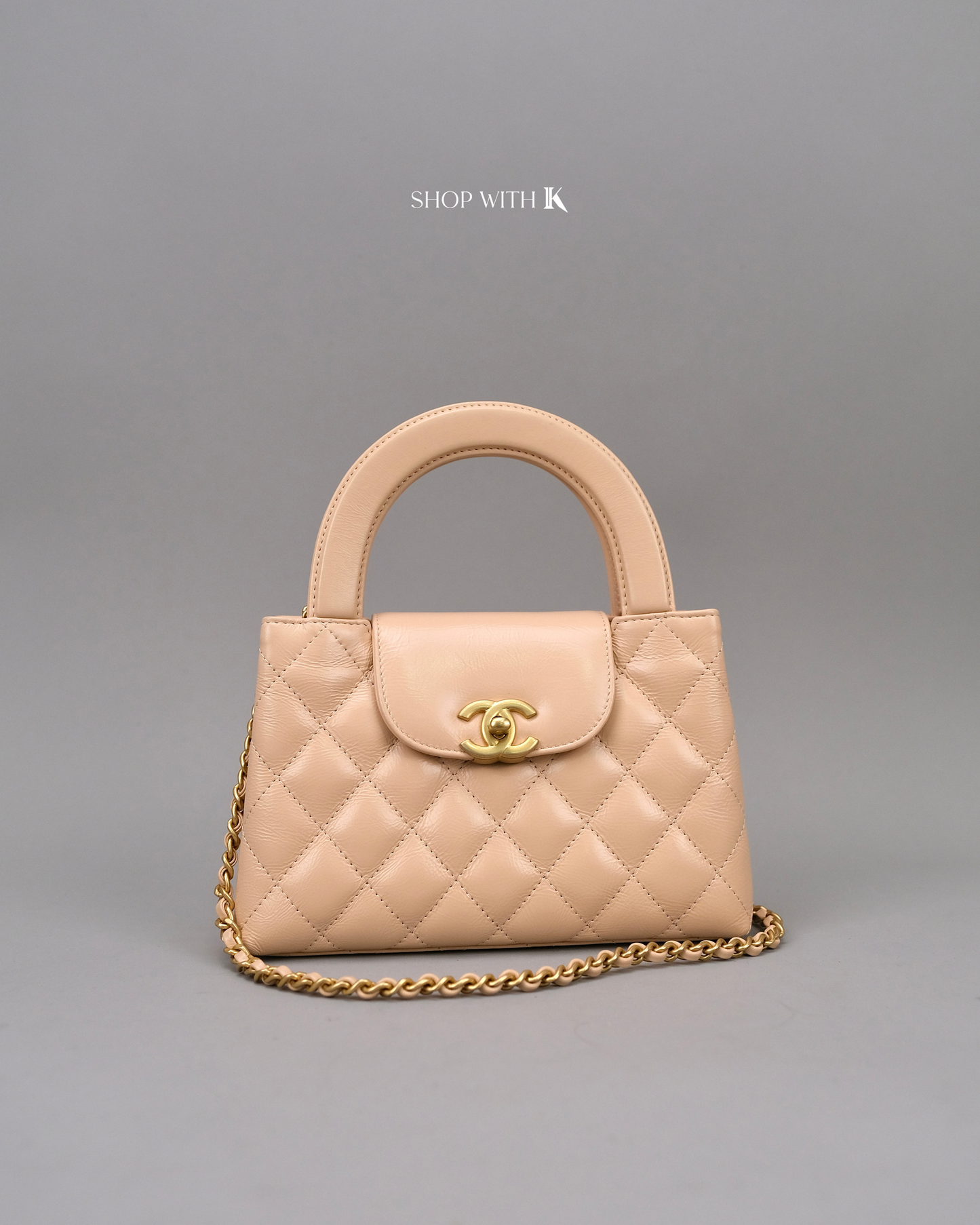 Chanel Mini Kelly Light Beige GHW