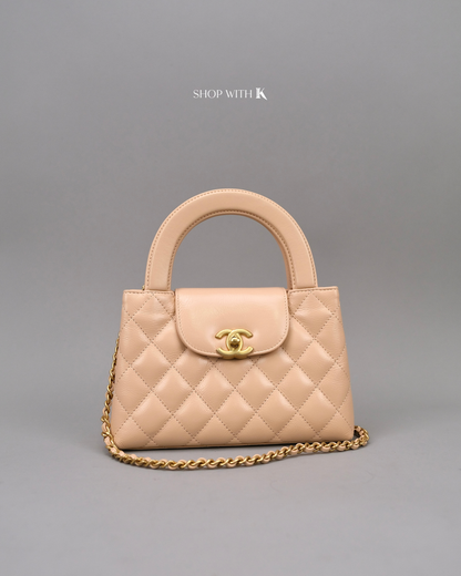 Chanel Mini Kelly Light Beige GHW