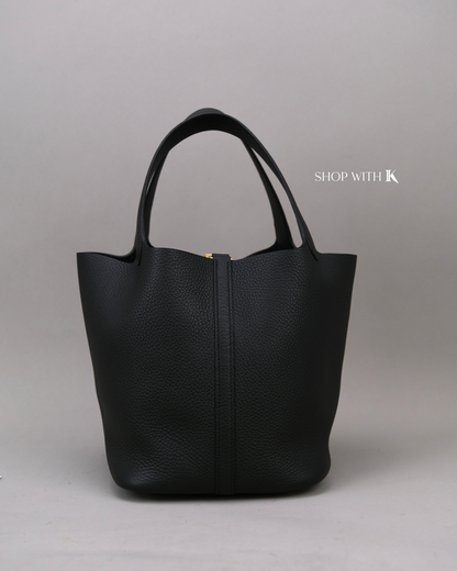 Hermes Picotin 22 Noir GHW