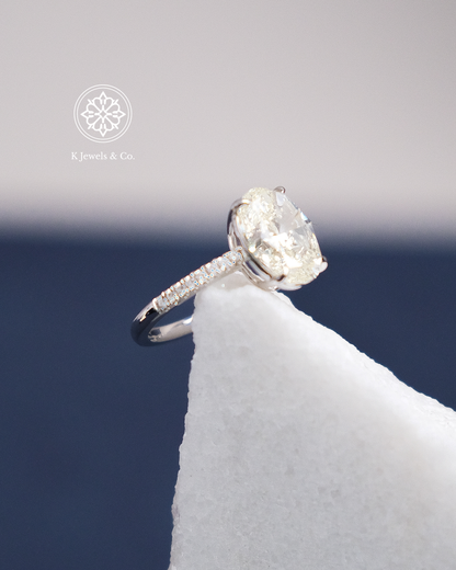 5ct Oval Diamond Ring w/ GIA