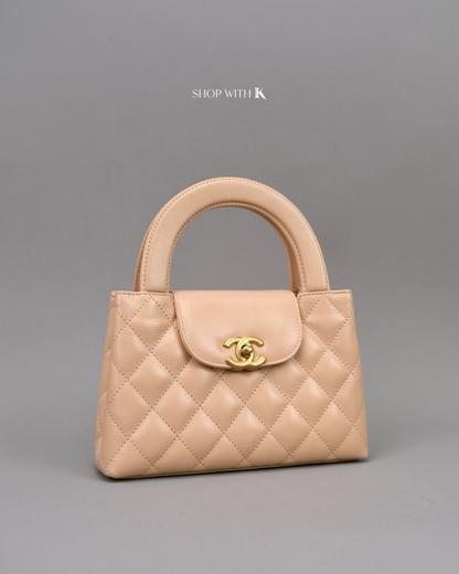 Chanel Mini Kelly Light Beige GHW