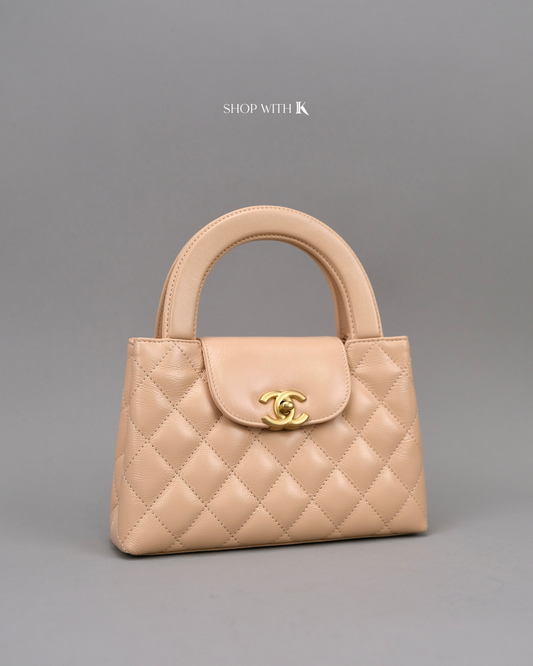 Chanel Mini Kelly Light Beige GHW