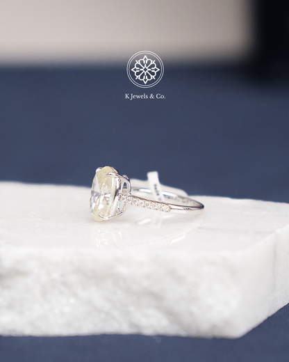 5ct Oval Diamond Ring w/ GIA