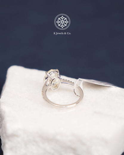 5ct Oval Diamond Ring w/ GIA