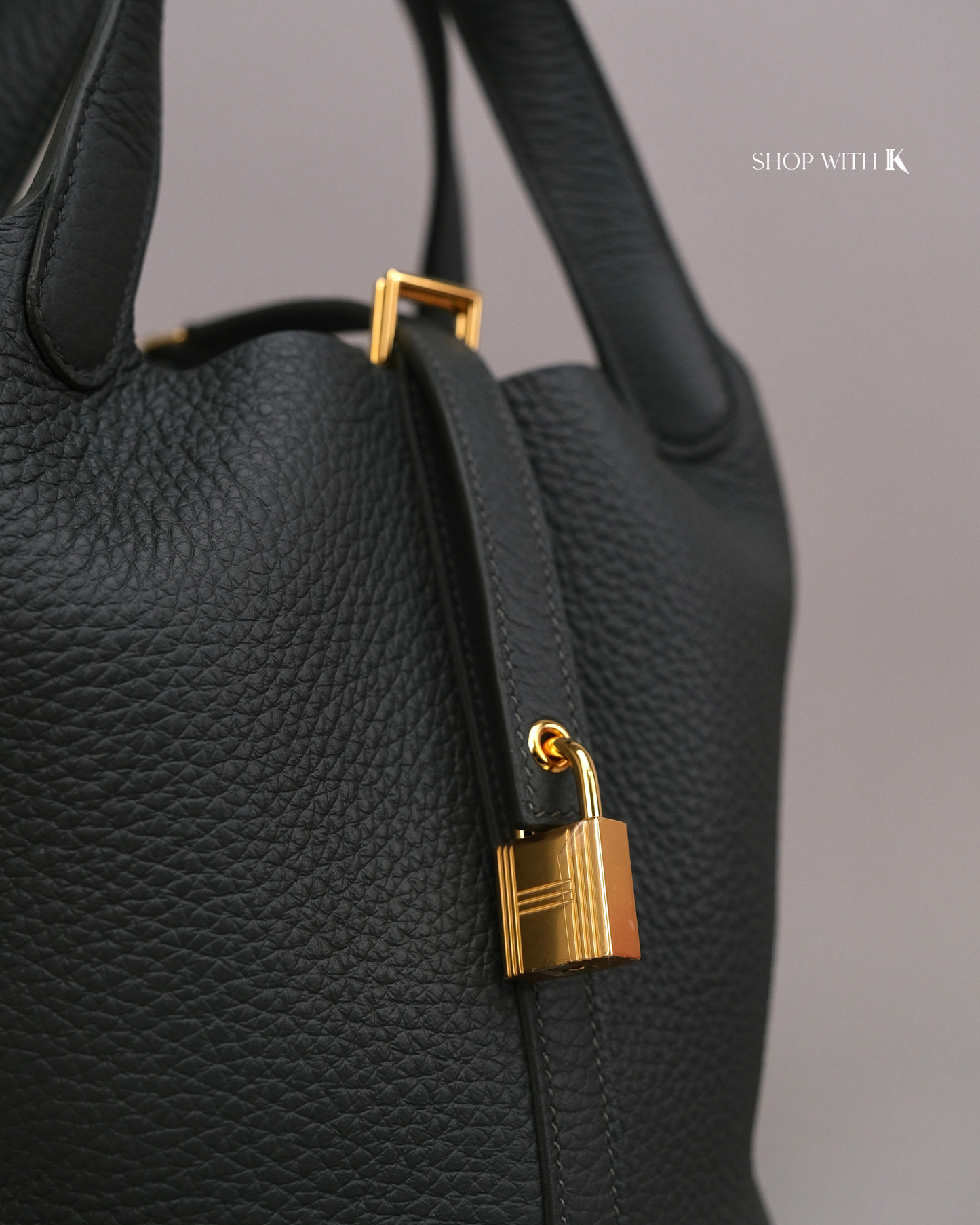 Hermes Picotin 18 Vert Mangrove GHW