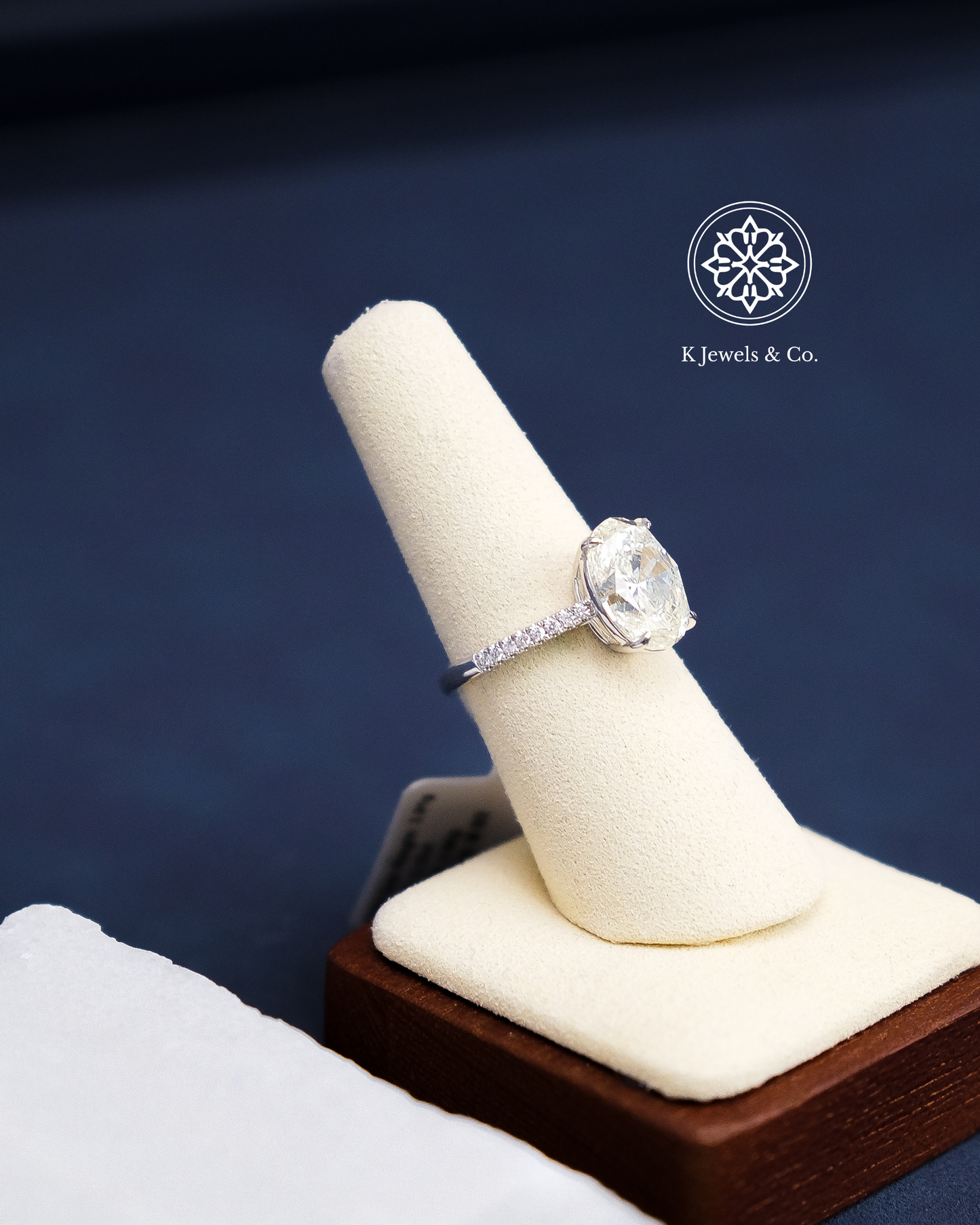 5ct Oval Diamond Ring w/ GIA