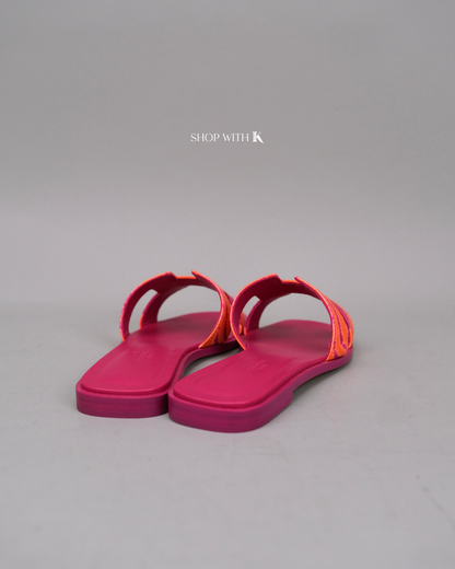 Hermes Oran Brides de Gala Pink and Orange