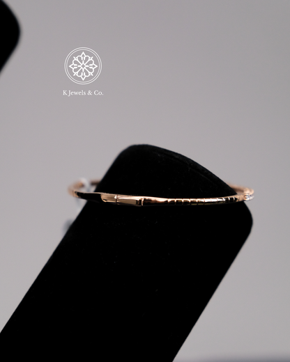 Diamond Bangle in Rose Gold
