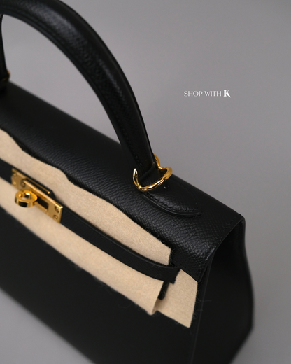 Hermes Kelly 25 Noir GHW