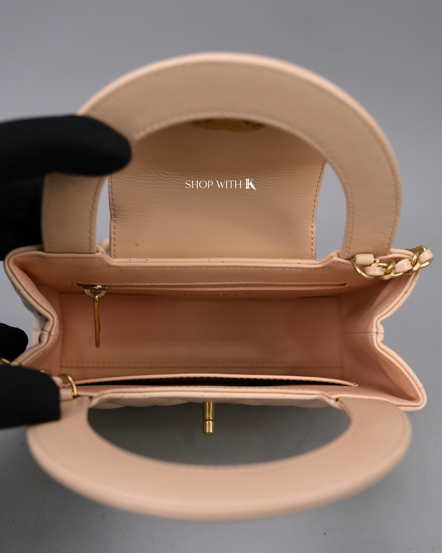 Chanel Mini Kelly Light Beige GHW