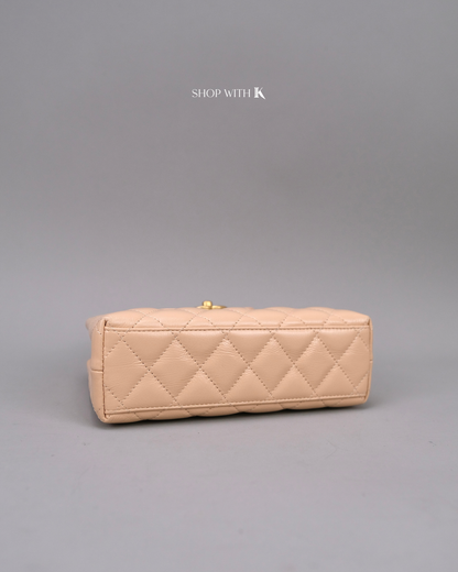 Chanel Mini Kelly Light Beige GHW