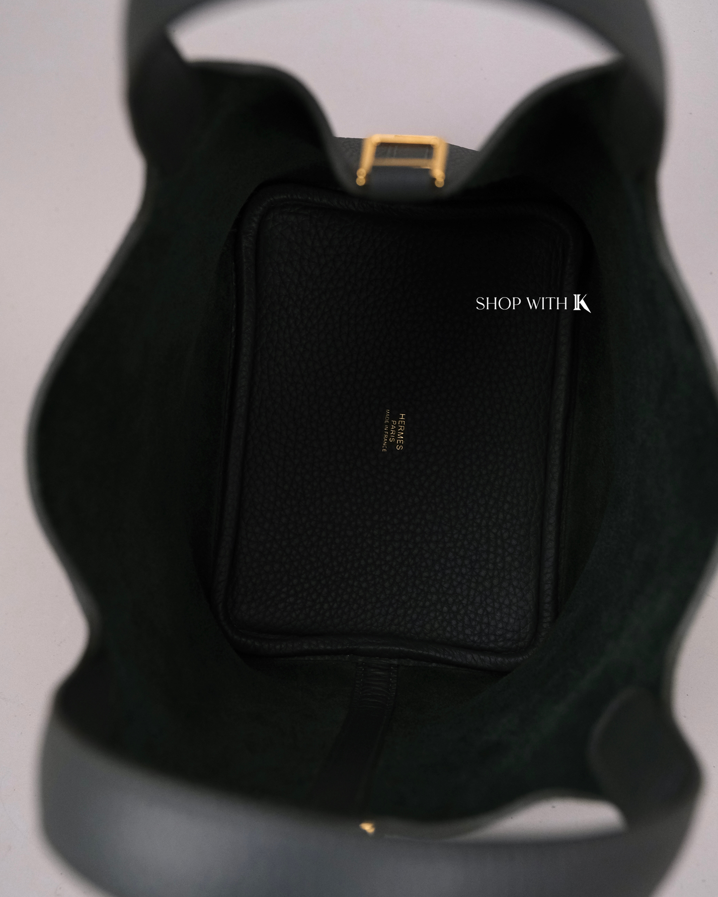 Hermes Picotin 18 Vert Mangrove GHW