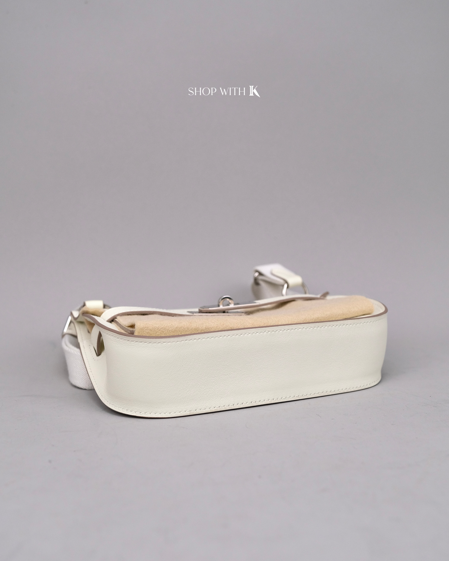 Hermes Mini Jypsiere Gris Pale PHW