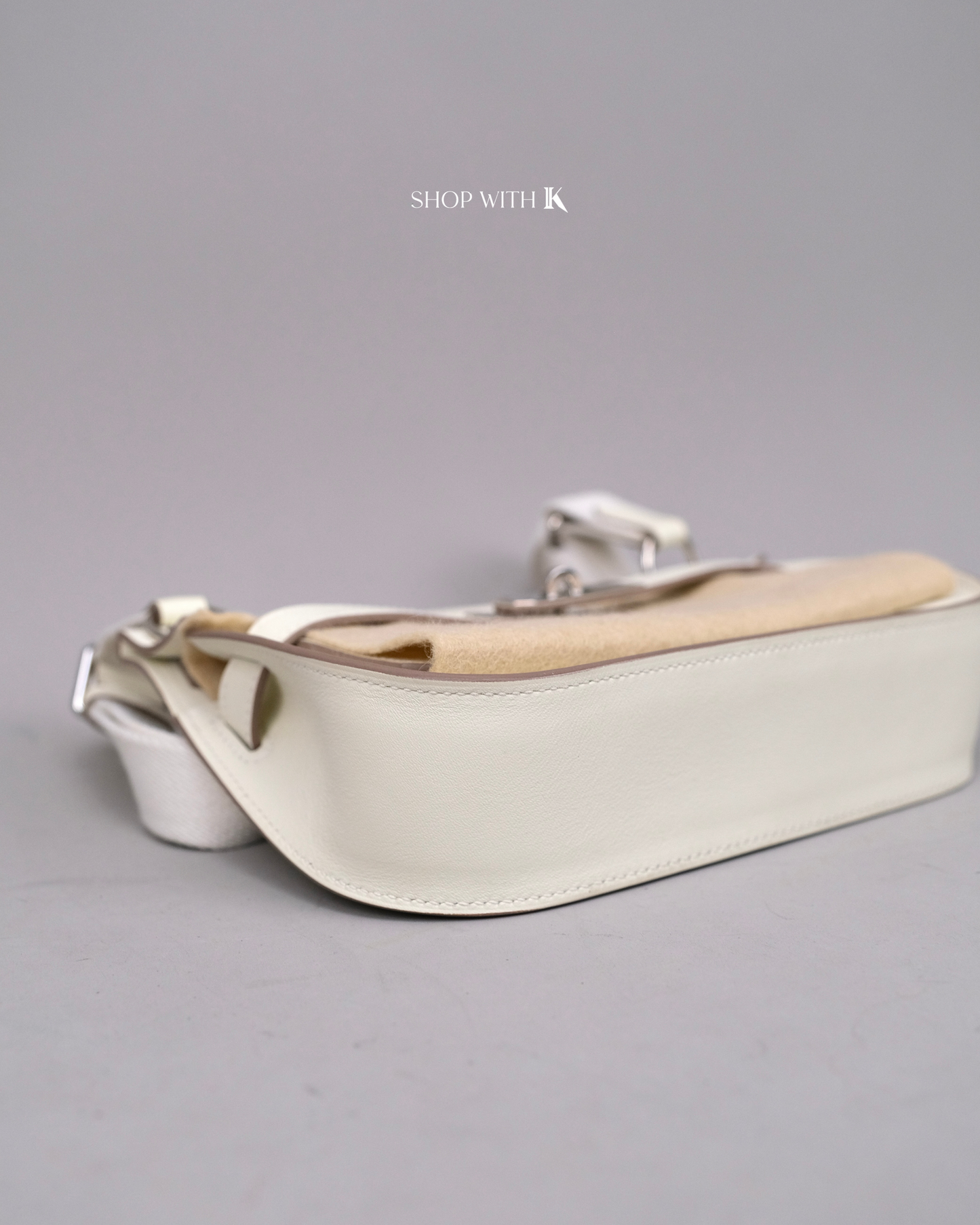 Hermes Mini Jypsiere Gris Pale PHW