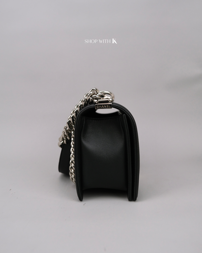 Chanel Leboy Old Medium Chevron Black SHW