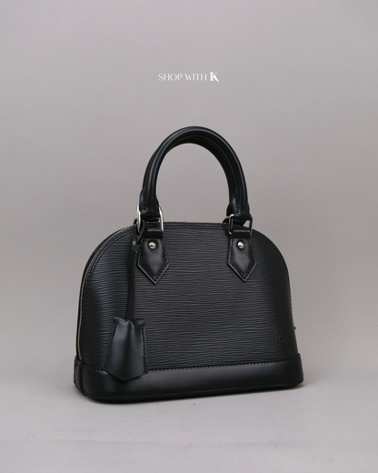Louis Vuitton Alma BB Epi Leather Black
